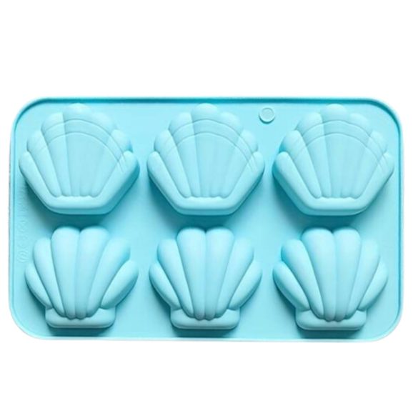 Kagyló szilikon forma szappan- és gyertyaöntéshez