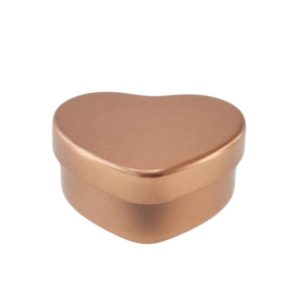 Szív formájú tégely - rózsaarany, 50 ml