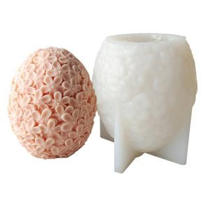 Virágmintás tojás szilikon öntőforma