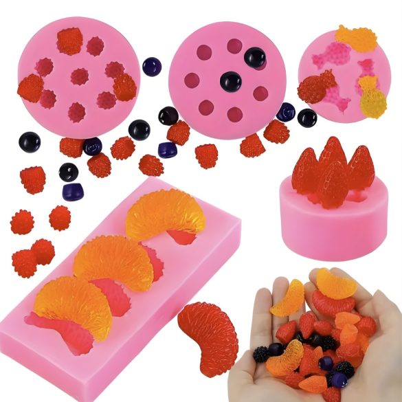 Gyümölcs formájú öntőforma szett