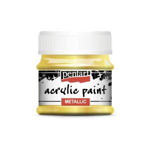 Metál akrilfesték, 50 ml - barokkarany