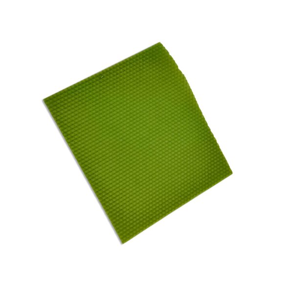 Méhviasz lap - zöld, 18,5x21 cm