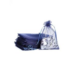 10 Pcs Organza Bag - Blue