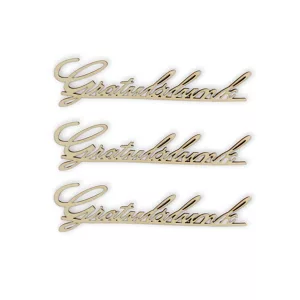 3 db fa felirat - Gratulálunk