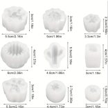 Kaktusz szilikon öntőforma szett - 10 db formával