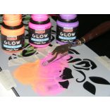 Sötétben világító akrilfesték, 30 ml - lila