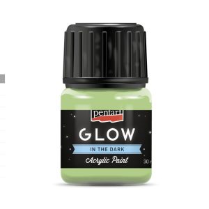 Sötétben világító akrilfesték, 30 ml - zöld