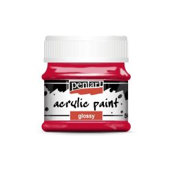 Fényes akrilfesték, 50 ml - piros