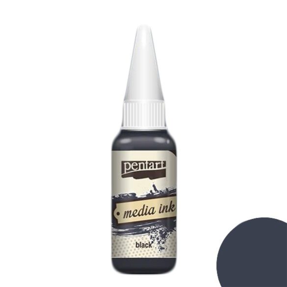 Media Ink 20 ML - Black