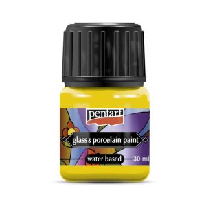 Üveg és porcelánfesték, kerámiapor színező - sárga