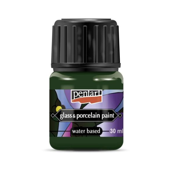 Üveg és porcelánfesték, kerámiapor színező - zöld