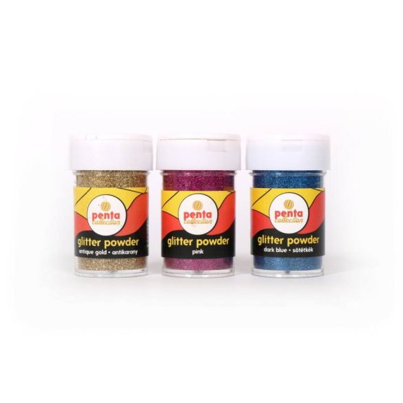 Színes csillámpor 15 g-os ezüst