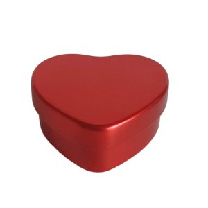 Szív formájú tégely - piros, 50 ml