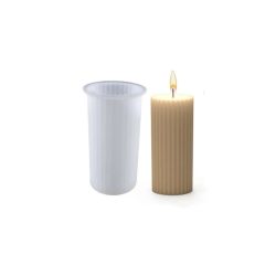 Striped Column Silicone Mold
