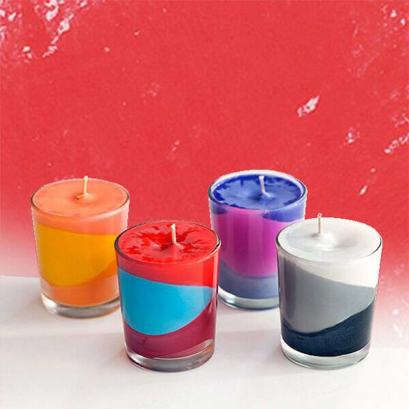 2 Pcs Candle Coloring Stick - Red