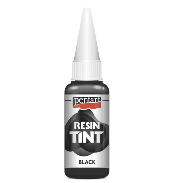 Gyantaszínező tinta - fekete, 20 ml