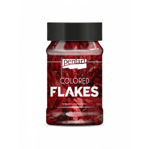 Színes fólia pehely - piros