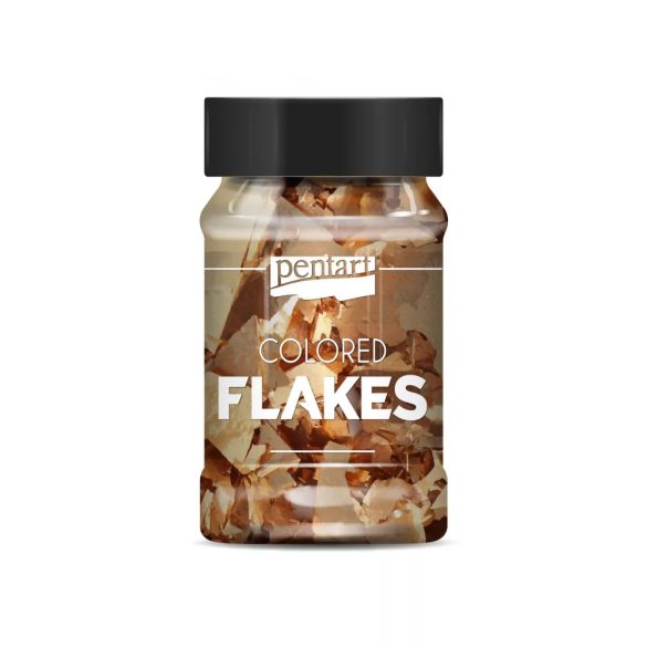 Színes fólia pehely - rózsaarany