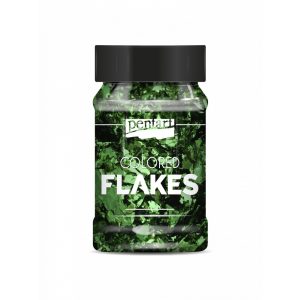 Színes fólia pehely - zöld