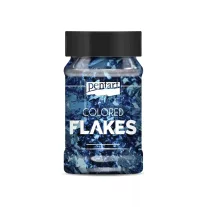 Színes fólia pehely - kék