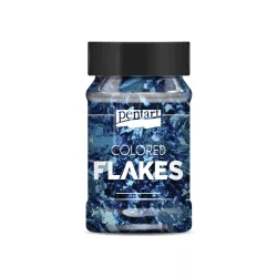 Színes fólia pehely - kék