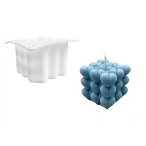 Heart Candle - Cube Silicone Mold