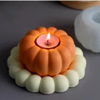 Pumpkin Shaped Candle Holder Silicone Mold