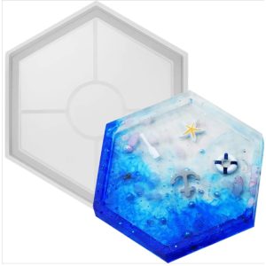 Hexagon Shaped Coaster Silicone Mold