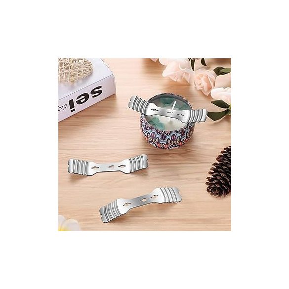 Fém gyertyakanóc tartó