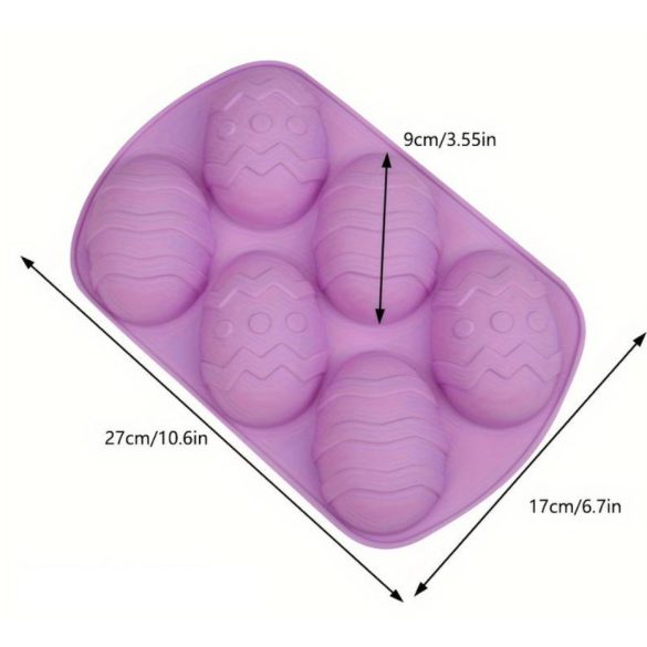 Nagy húsvéti tojás szilikon forma dekoráció készítéséhez