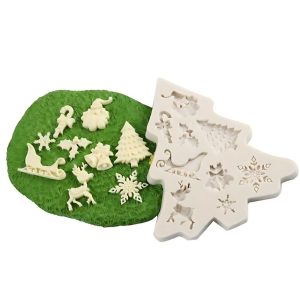 Tiny Christmas Pattern Silicone Mold Iii