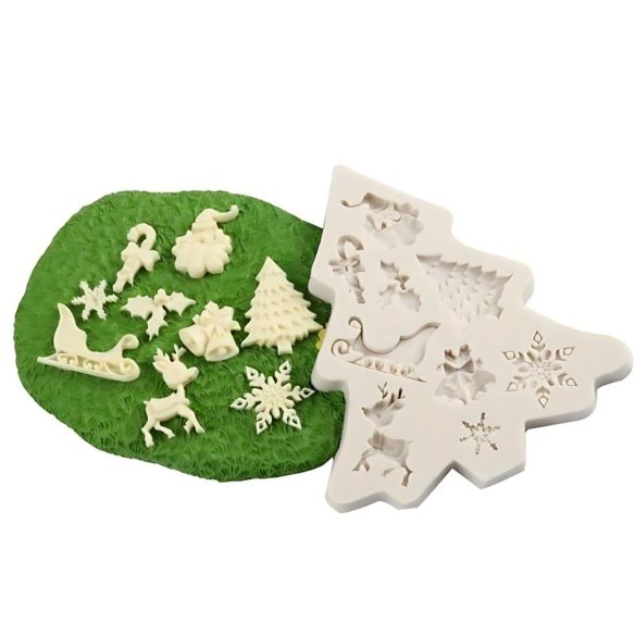 Tiny Christmas Pattern Silicone Mold Iii