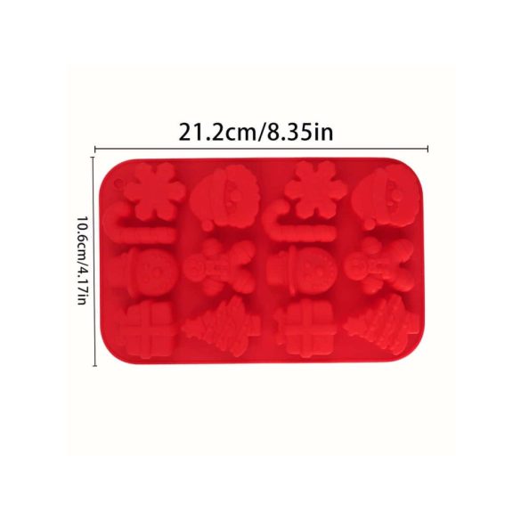 Large Christmas Pattern Silicone Mold