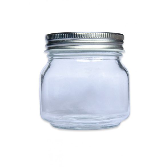 Glass Jar With Silver Lid - 170 ML