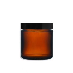Amber Glass Jar With Lid - 120 ML