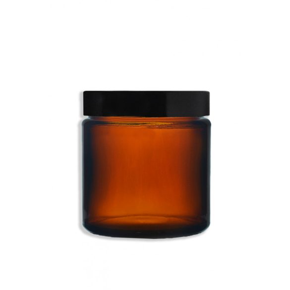 Amber Glass Jar With Lid - 120 ML
