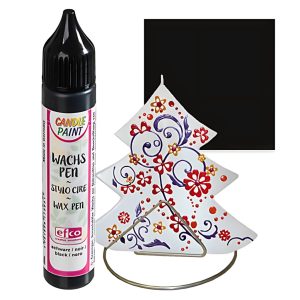 Gyertyafestő toll, 28 ml - fekete