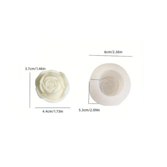 Nagy rózsa szilikon forma gyertyaöntéshez