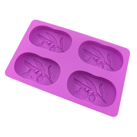 Soap Block Silicone Mold With A Leaf Pattern II.