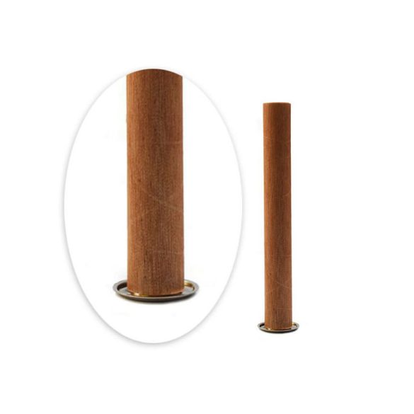 Wooden Cylinder Wick With Metal Clip - 12 Cm, 1 Pc