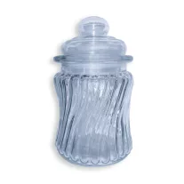 Csavart üvegtégely fedővel - 200 ml