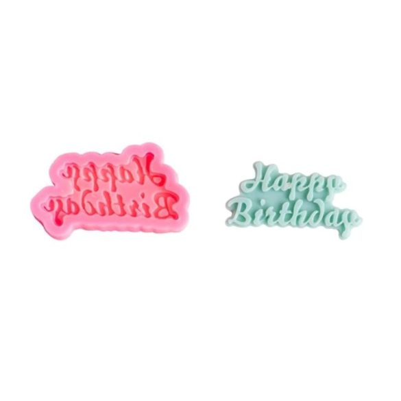 Happy Birthday Silicone Mold