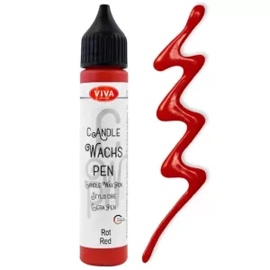 Piros gyertyafestő toll - 28 ml