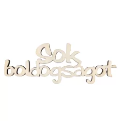 5 db fa felirat - Sok boldogságot