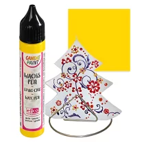 Gyertyafestő toll, 28 ml - sárga