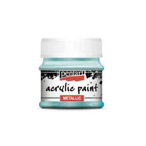 Metál akrilfesték, 50 ml - türkiz