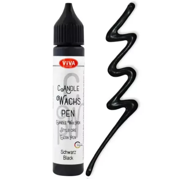 Fekete gyertyafestő toll - 28 ml