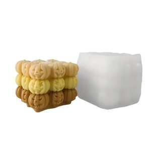 Tök kocka szilikon öntőforma gyertyaöntéshez