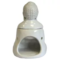 Ülő buddha aromalámpa - fehér