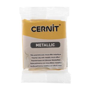 Cernit polymer clay, metal, 56g - gold